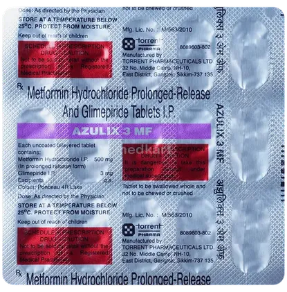 azulix 3mf tablet 15's
